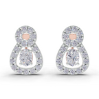 0.55 Carat Eterna Pear Glow Earrings 14K - Rose Gold