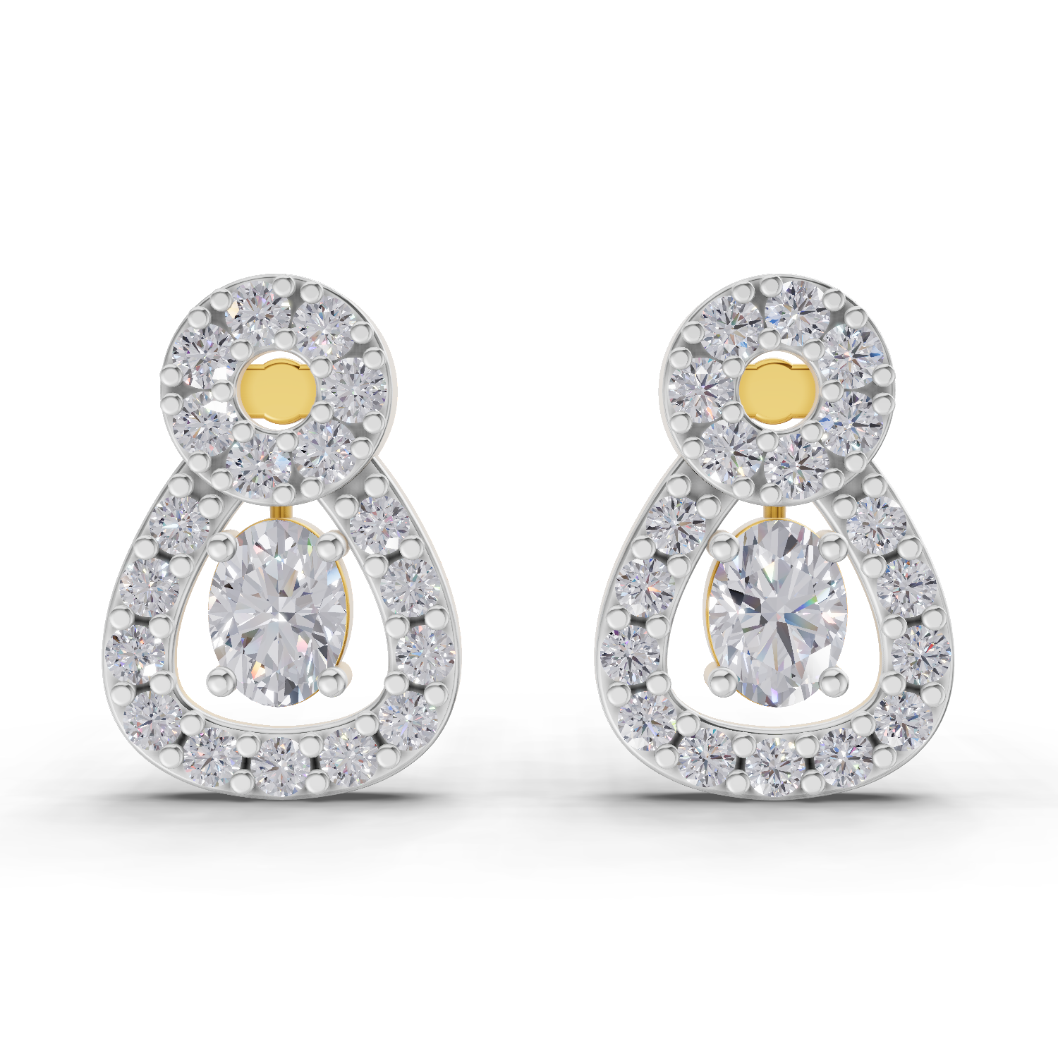 0.55 Carat Eterna Pear Glow Earrings 14K