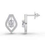 1.22 Carat Imperial Marquise Studs Earrings 14K - White Gold