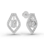 1.22 Carat Imperial Marquise Studs Earrings 14K - White Gold