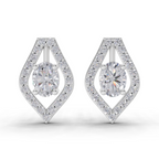 1.22 Carat Imperial Marquise Studs Earrings 14K - White Gold