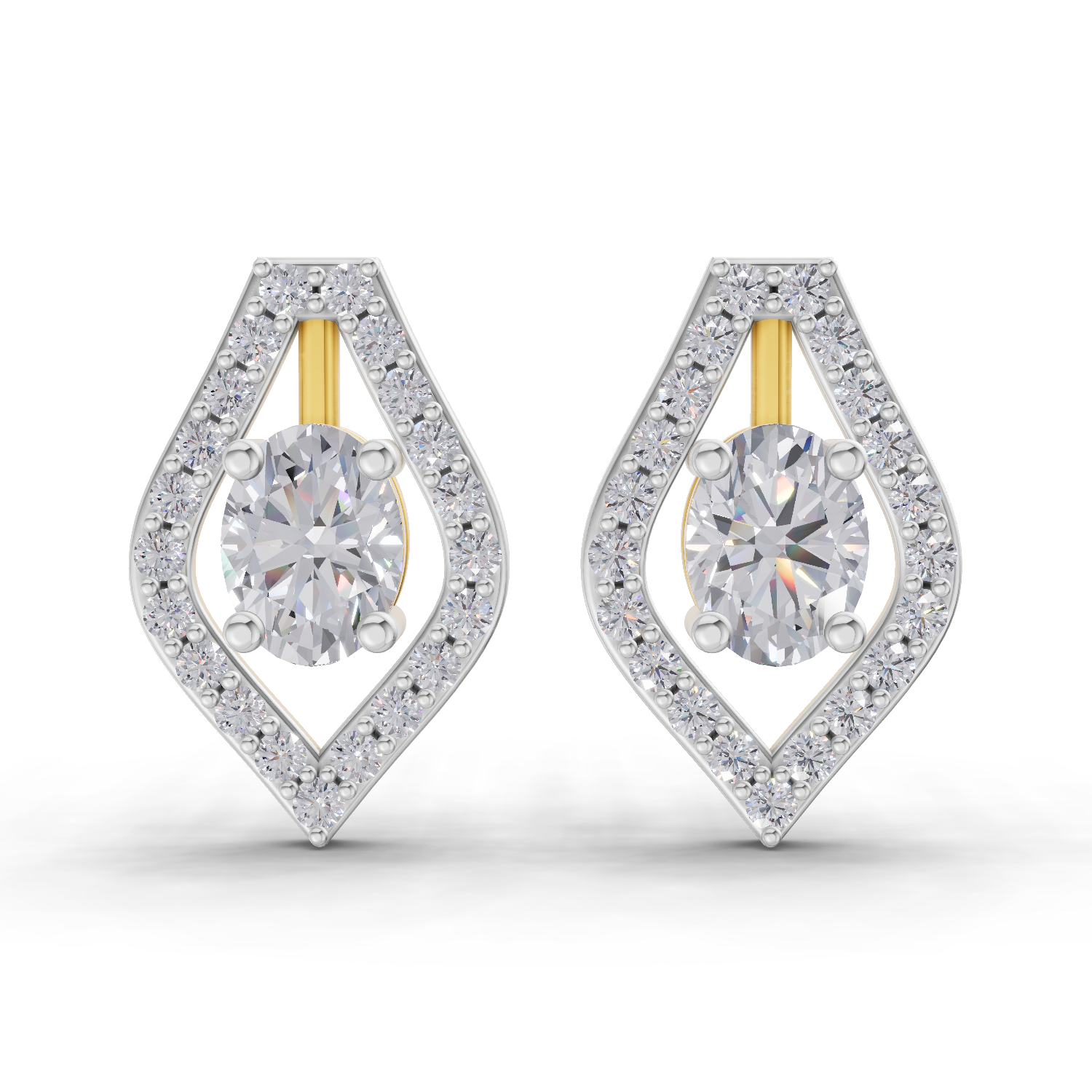1.22 Carat Imperial Marquise Studs Earrings 14K