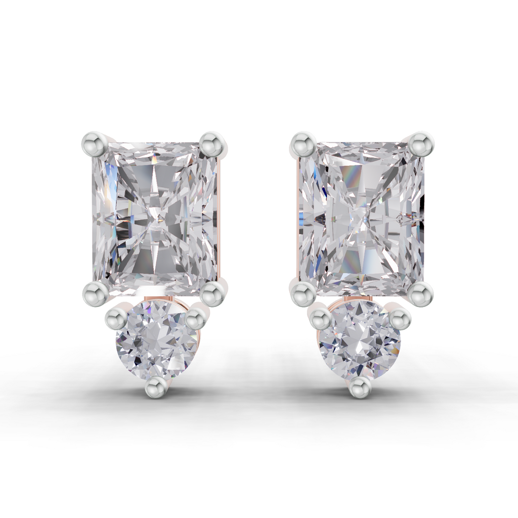 1.14 Carat Promise Drop Studs Earrings 14K - Rose Gold