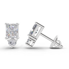 1.14 Carat Promise Drop Studs Earrings 14K - White Gold