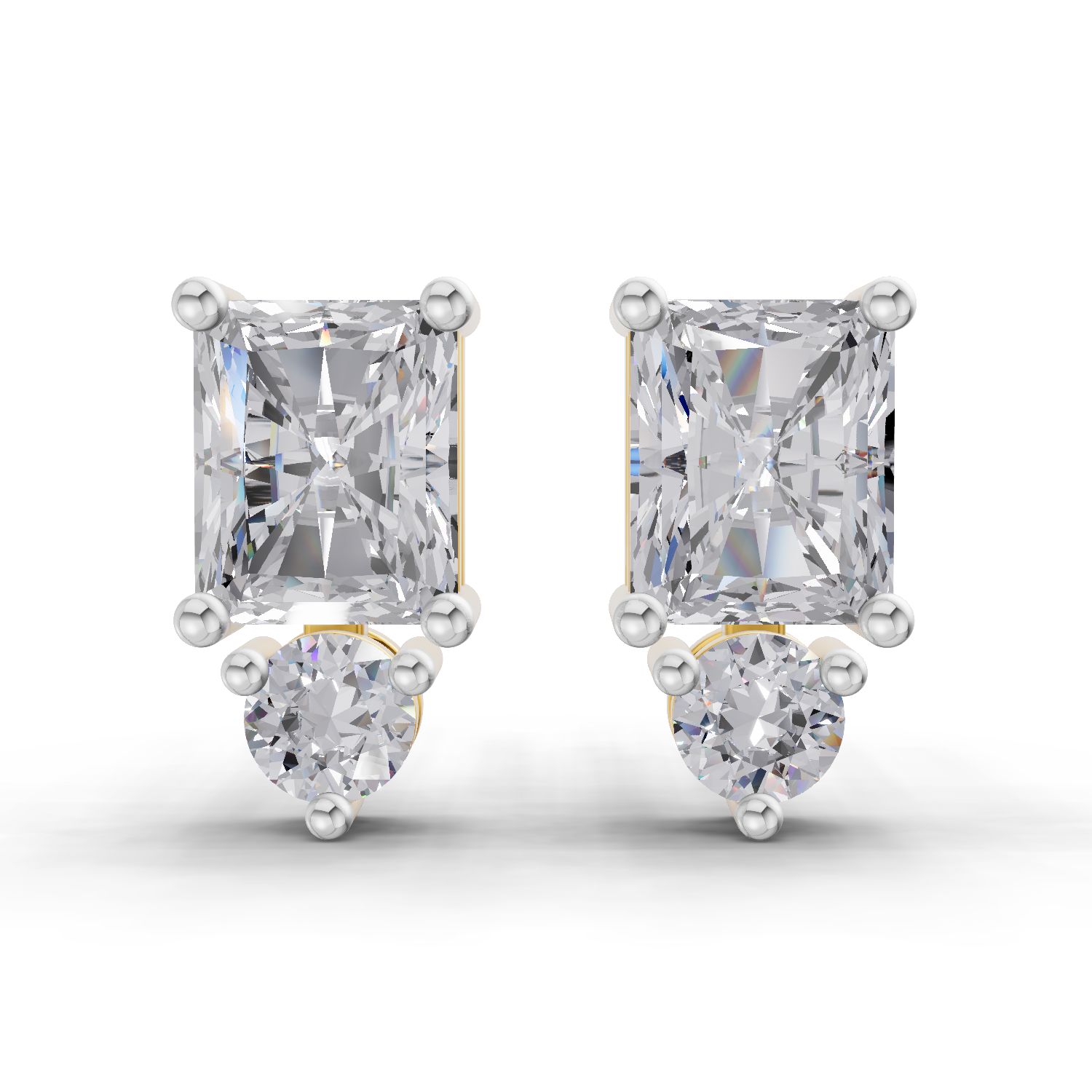 1.14 Carat Promise Drop Studs Earrings 14K