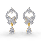1.41 Carat Heavenly Flora Teardrops Earrings 14K