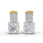 1.1 Carat Celeste Solitaire Stud Earrings 14K