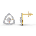 1.2 Carat Triane Diamond Studs Earrings 14K