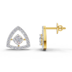 1.2 Carat Triane Diamond Studs Earrings 14K