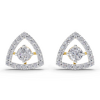 1.2 Carat Triane Diamond Studs Earrings 14K