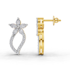 1.64 Carat Twist Bloom Earrings 14K
