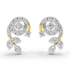 1.08 Carat Flora Spiral Earrings 14K