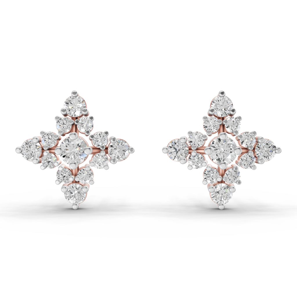 1.2 Carat Starlight Studs Earrings 14K - Rose Gold