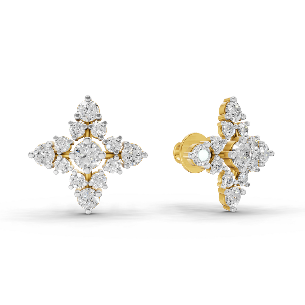 1.2 Carat Starlight Studs Earrings 14K