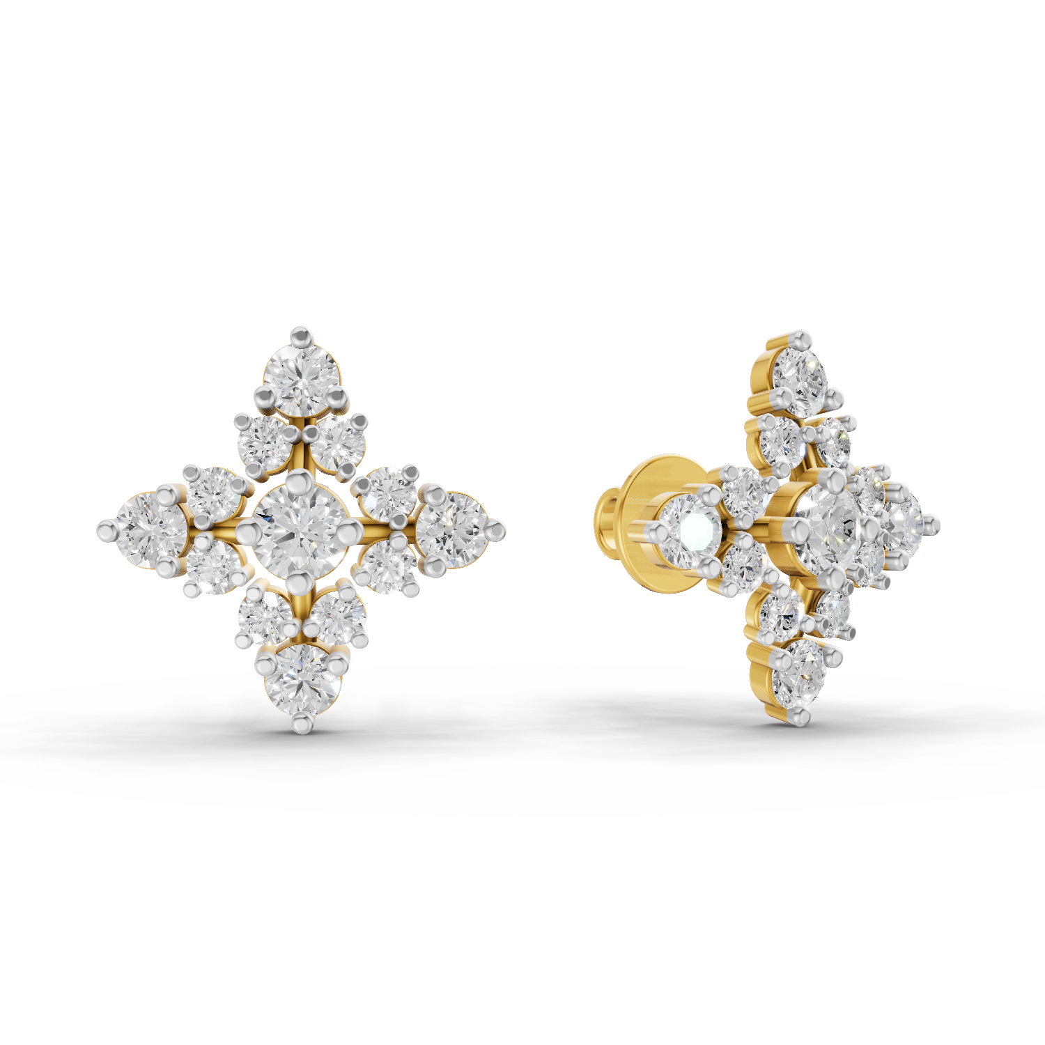1.2 Carat Starlight Studs Earrings 14K