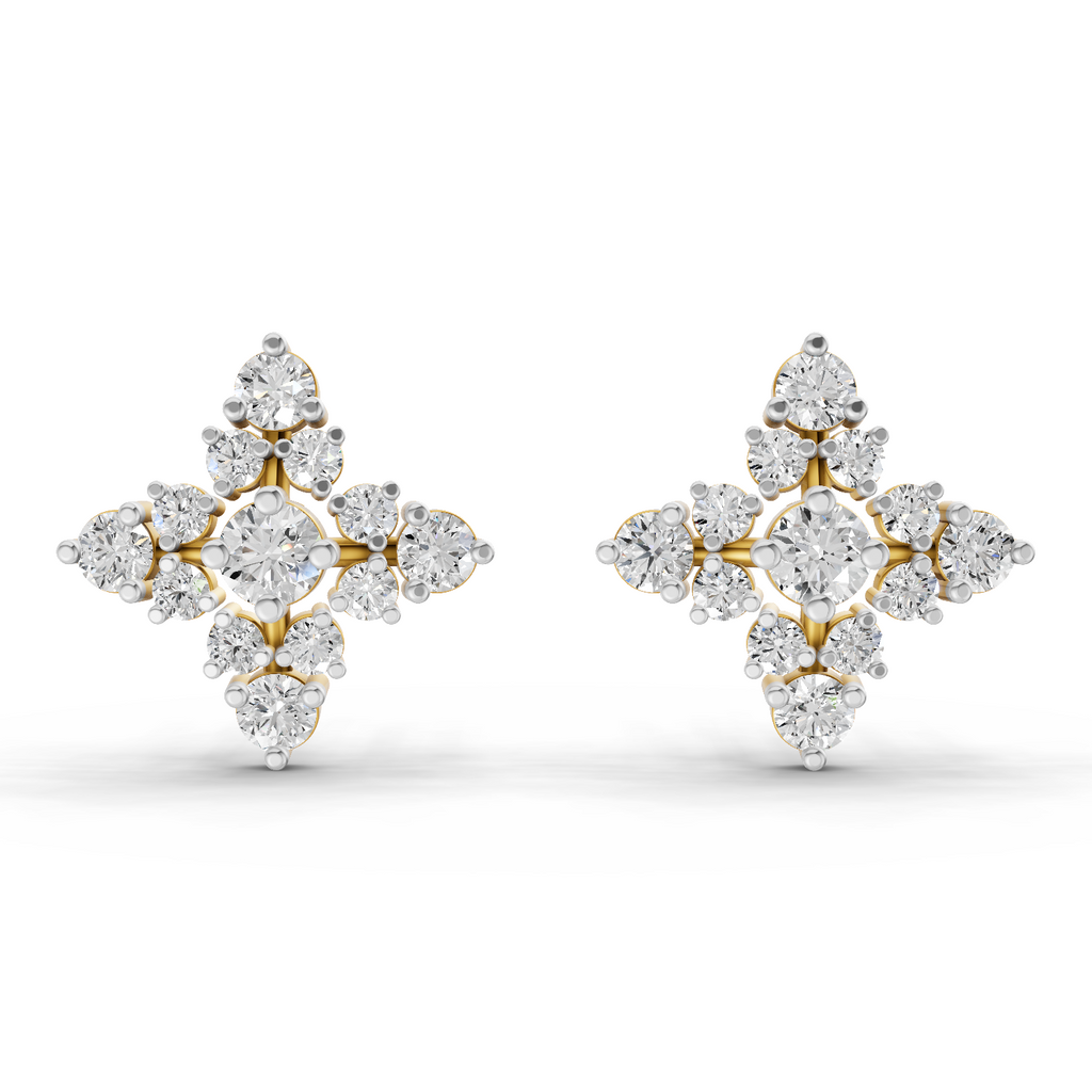 1.2 Carat Starlight Studs Earrings 14K