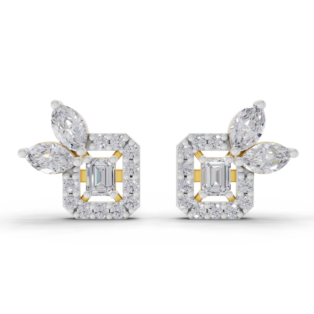 0.86 Carat two or three marquise-cut Diamond 14K