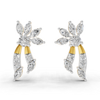 0.68 Carat Flora Curve Earrings 14K
