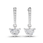 0.96 Carat Moonlit Charm Diamond Earrings 14K - White Gold