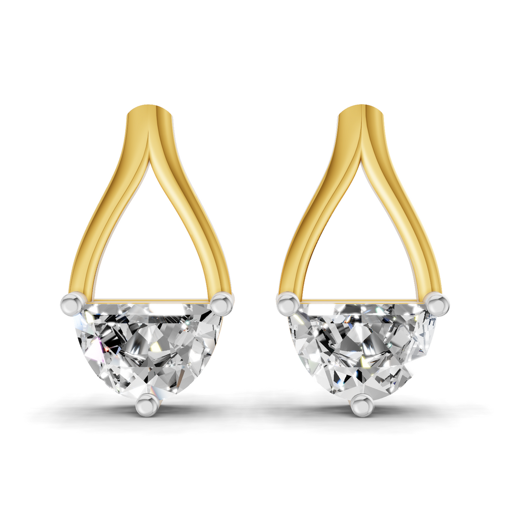 1.2 Carat Solitaire Diamond Earrings 14K
