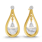 1.17 Carat Diamond Drop Earrings 14K