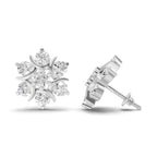 2.51 Carat Starlight Cluster Earring 14K - White Gold