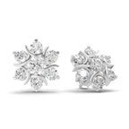 2.51 Carat Starlight Cluster Earring 14K - White Gold