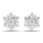 2.51 Carat Starlight Cluster Earring 14K - White Gold