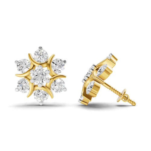 Exquisite Cluster Diamond Earrings