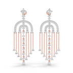 1.45 Carat Chandelier Earrings 14K - Rose Gold