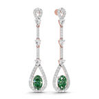 1.62 Carat Dangle Earrings 14K - Rose Gold