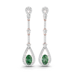 1.62 Carat Dangle Earrings 14K - Rose Gold