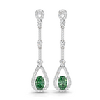1.62 Carat Dangle Earrings 14K - White Gold