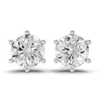 6.23 Carat 14K Gold Timeless Solitaire Stud Earring