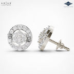 Arias by Lara Dutta Honeycomb Dome Cluster Stud Earrings