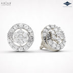 Arias by Lara Dutta Honeycomb Dome Cluster Stud Earrings