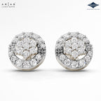 Arias by Lara Dutta Honeycomb Dome Cluster Stud Earrings