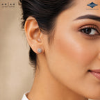 Arias by Lara Dutta Honeycomb Dome Cluster Stud Earrings