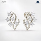 Arias by Lara Dutta Swirling Vine Diamond Stud Earrings
