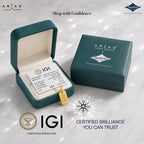 Arias by Lara Dutta Paisley Swirl Diamond Stud Earrings