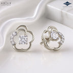 Arias by Lara Dutta Petal Bloom Diamond Stud Earrings