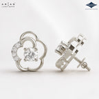 Arias by Lara Dutta Petal Bloom Diamond Stud Earrings