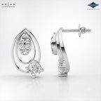 Arias by Lara Dutta Twin Teardrop Diamond Drop Earrings
