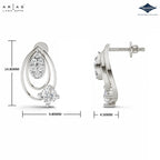 Arias by Lara Dutta Twin Teardrop Diamond Drop Earrings