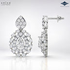 Sparkles Arias by Lara Dutta Fanned Tassel Diamond Drop Earrings