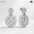 Sparkles Arias by Lara Dutta Fanned Tassel Diamond Drop Earrings