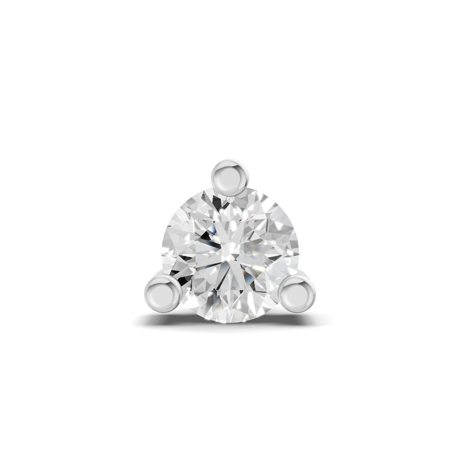 0.21 Carat Circle Drop Stud Earrings 14K