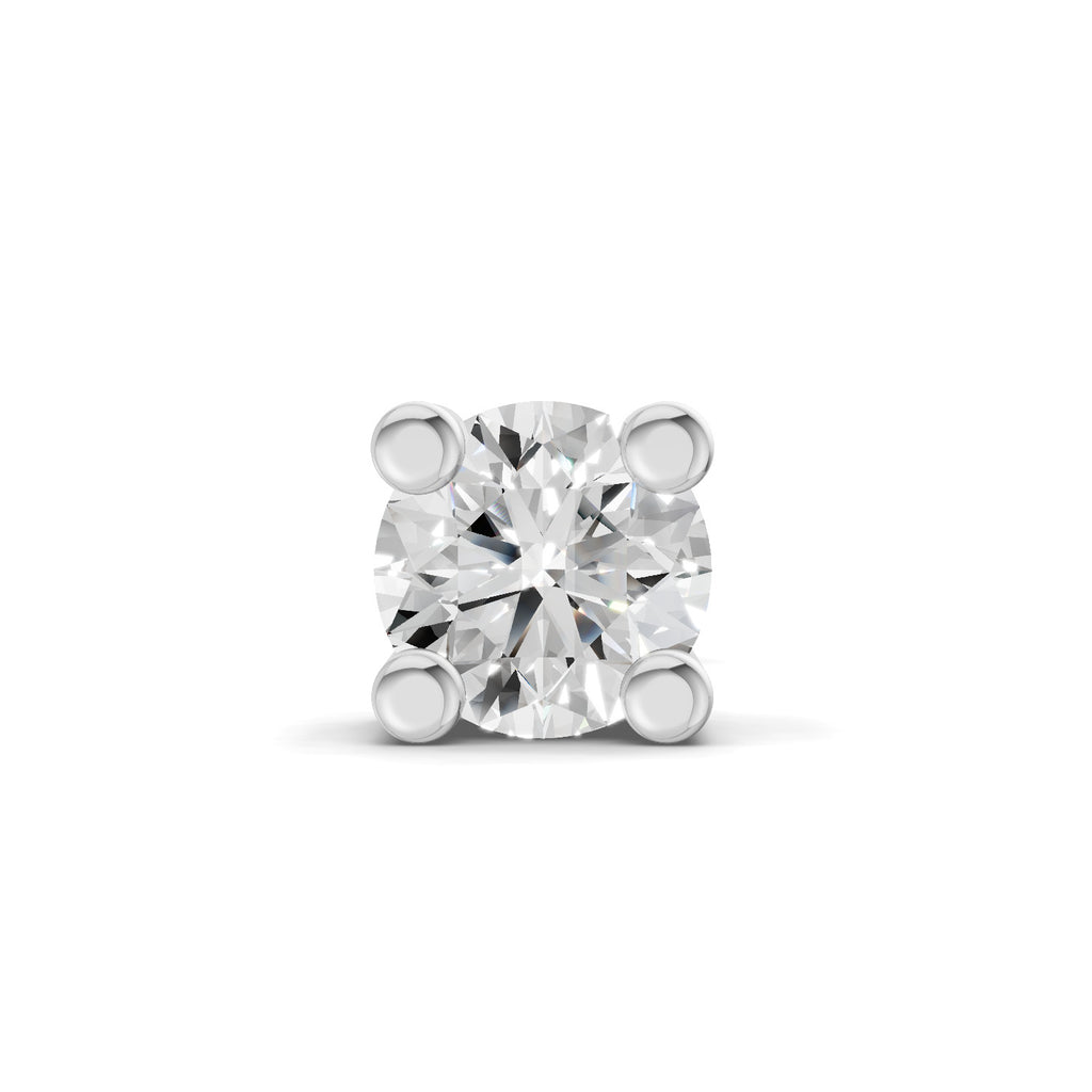 0.2 Carat Solitaire Earring for Men 14K - Rose Gold