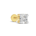0.2 Carat Solitaire Earring for Men 14K