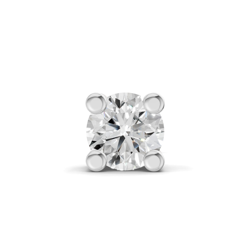 0.2 Carat Solitaire Earring for Men 14K